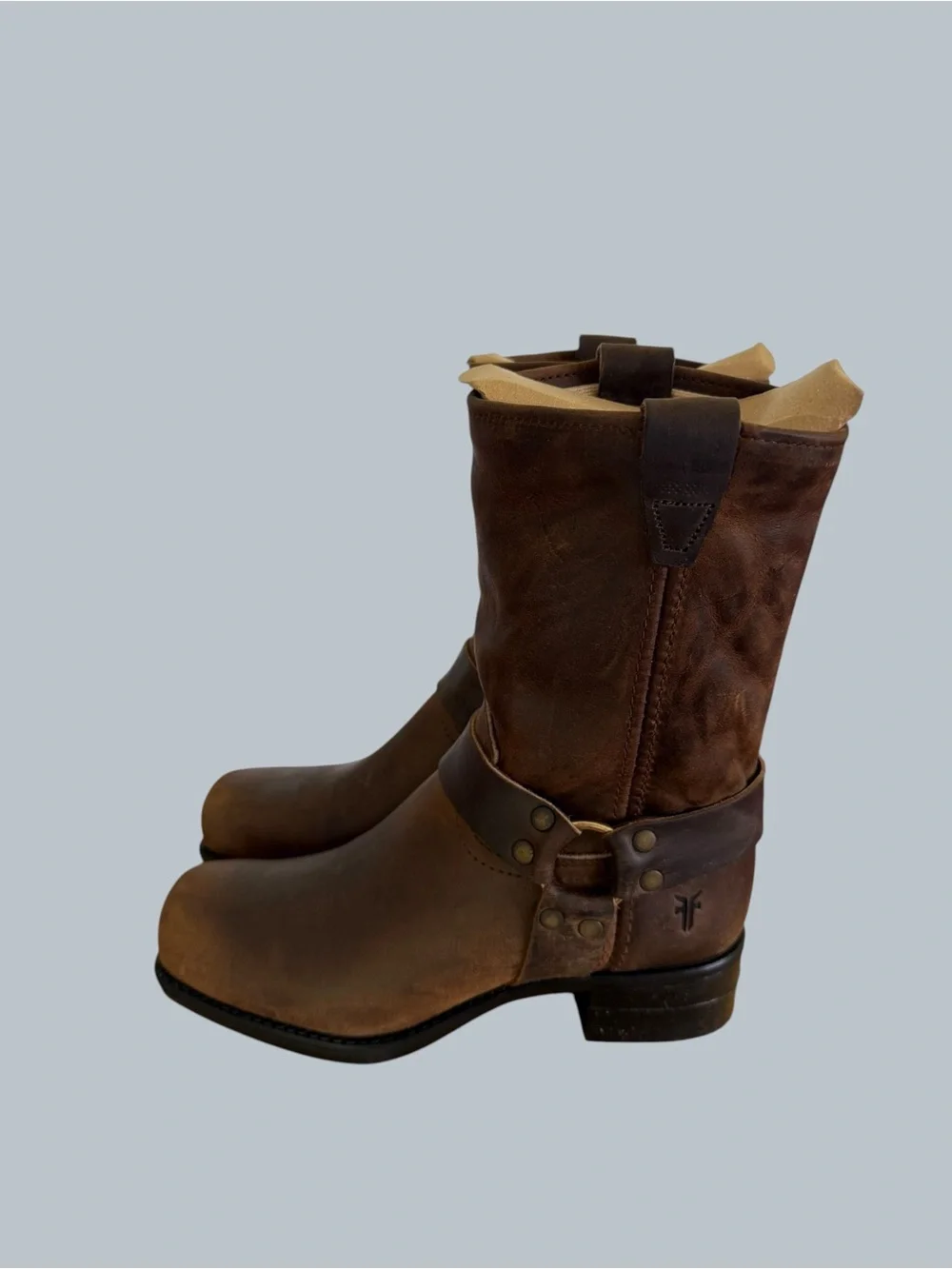 Frye NEW Youth Vintage Small Frye Pull On Harness Boots Size 1 #267071